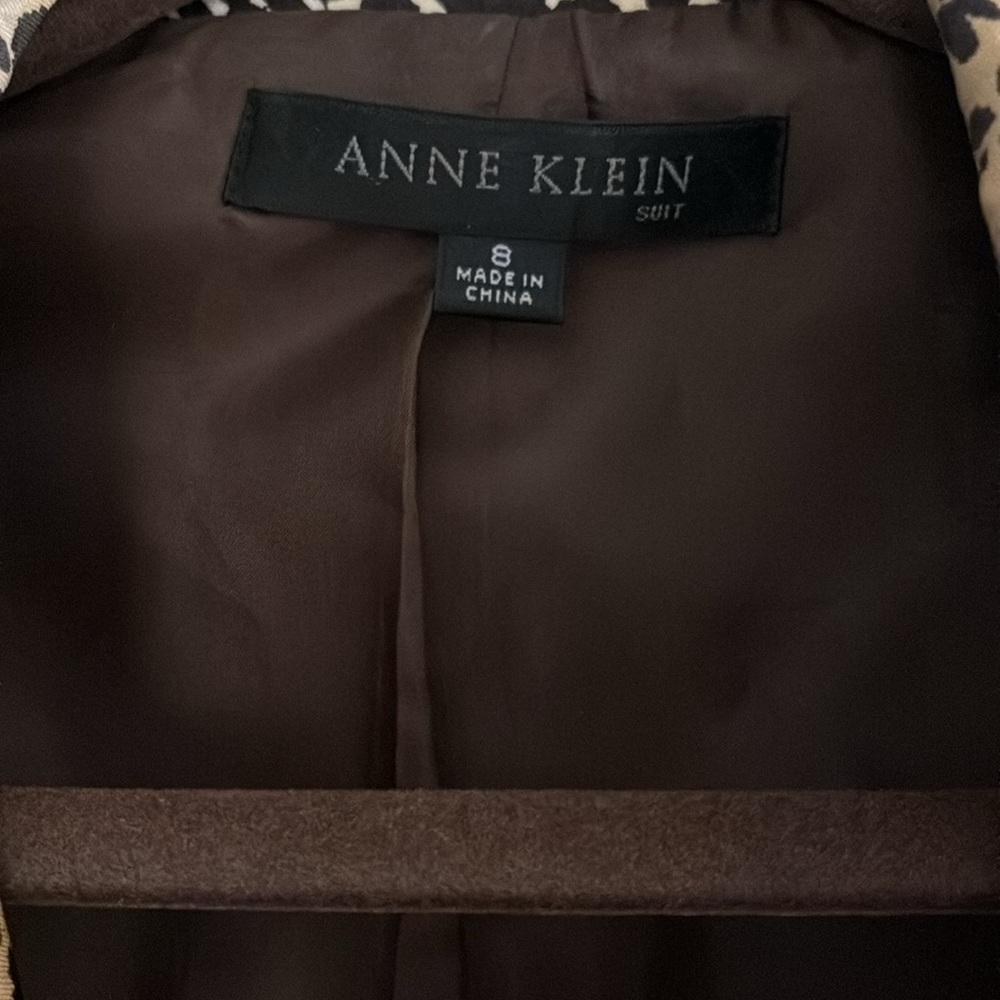 Anne Klein Leopard Print Blazer - Picture 2 of 7